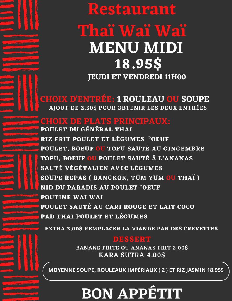 Thai Way Way menu midi 2026-06